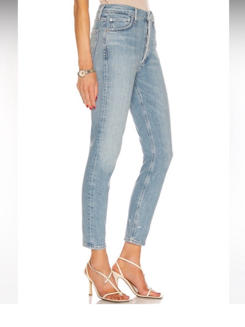 Agolde Nico High Rise Slim fit Jeans in Cliffside